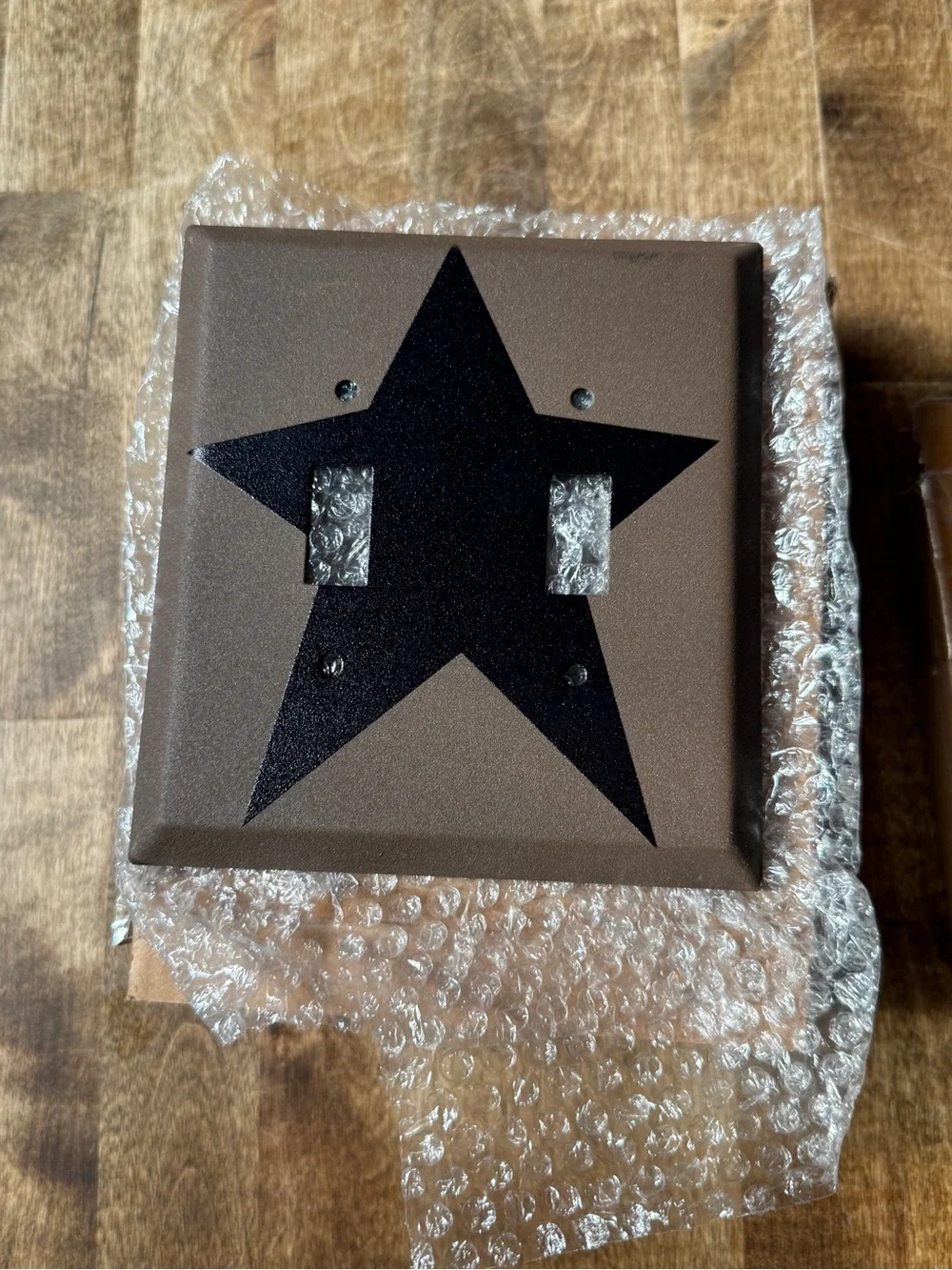 COUNTRY THEME Primitive Star Double Light Switch Cover (5)
